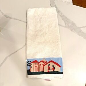 Royal Turkish Mills Nativity Towel 23x40 Embroidered 100% Christmas Cotton Guest